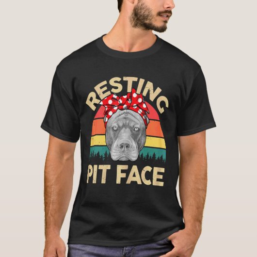 Pitbull Pit Face Pitbull Mama Pittie Mama T-Shirt (Vorderseite)