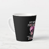 Pitbull Pit Mama und Pelz Baby Classic Milchtasse (Linke Ecke)