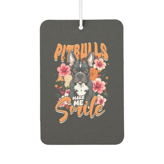 Pitbull Pitbulls Autolufterfrischer (Vorderseite)