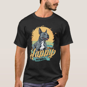 Pitbull Pitbulls Glücklicher Pitbull T-Shirt