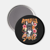 Pitbull Pitbulls Magnet (Vorderseite/Rückseite)