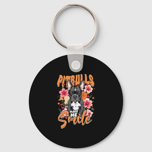 Pitbull Pitbulls Schlüsselanhänger (Vorderseite)