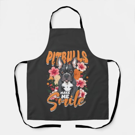Pitbull Pitbulls Schürze (Vorderseite)