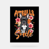 Pitbull Pitbuls Acrylschild (Vorderseite)