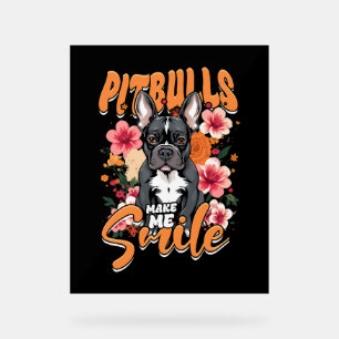 Pitbull Pitbuls Acrylschild