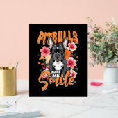 Pitbull Pitbuls Acrylschild (Hochzeit)