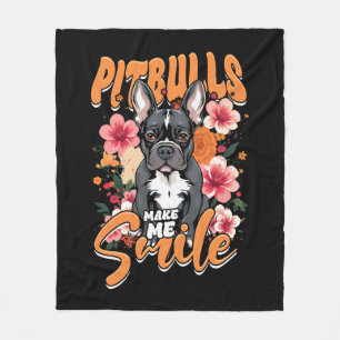 Pitbull Pitbuls Fleecedecke