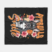 Pitbull Pitbuls Fleecedecke (Vorderseite (Horizontal))