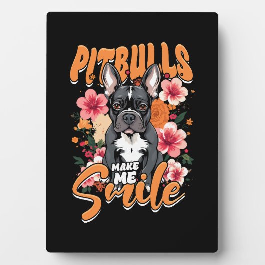 Pitbull Pitbuls Fotoplatte (Vorderseite)