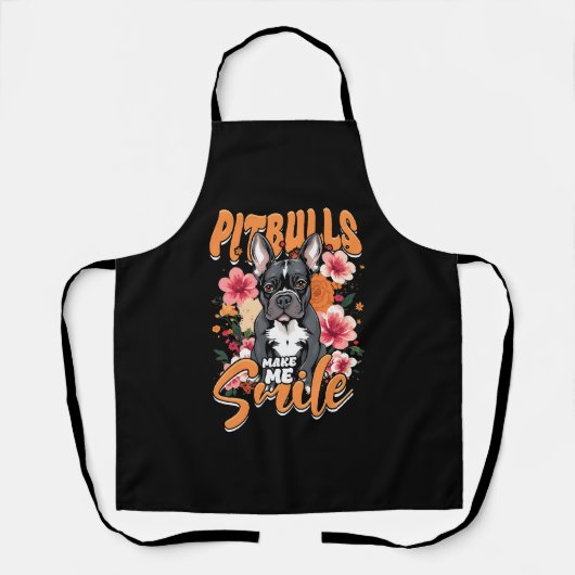 Pitbull Pitbuls Schürze (Vorderseite)
