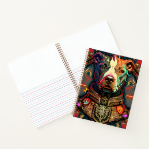 Pitbull " Pittie " Cyberpunk-Notebook Notizblock