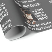 Pitbull Pittie Dog Geschenkpapier (Rolleneckpunkt)