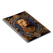 Pitbull " Pittie " Heraldic Medieval Notebook Notizblock (Rechte Seite)