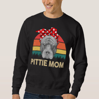 Pitbull Pittie Mama Vintag Sweatshirt