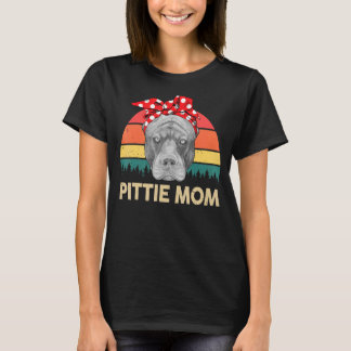 Pitbull Pittie Mama Vintag T-Shirt