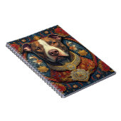 Pitbull " Pittie " SpiralNotebook Notizblock (Rechte Seite)