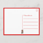 Pitbull Pittie Welpe Hund Miss Sie Liebe Pit Bull Postkarte (Rückseite)