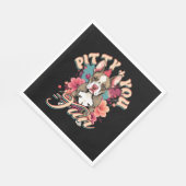 Pitbull Pitty + You = Spaß Serviette (Ecke)