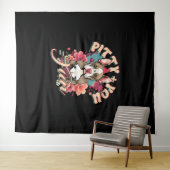 Pitbull Pitty + You = Spaß Wandteppich (Beispiel (Horizontal))