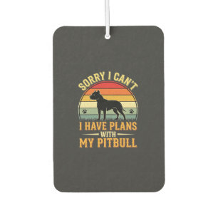 Pitbull plant Vintage-Sonnenuntergang-Hundefreund Autolufterfrischer