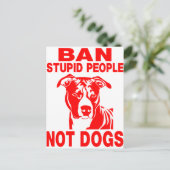 PITBULL POSTKARTE (Stehend Vorderseite)