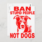 PITBULL POSTKARTE (Vorne/Hinten)