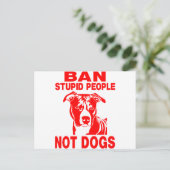 PITBULL POSTKARTE (Stehend Vorderseite)