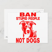 PITBULL POSTKARTE (Vorne/Hinten)