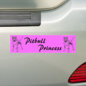 PITBULL PRINZESSIN AUTOAUFKLEBER (Auf Auto)