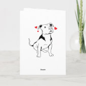 Pitbull Puppy Birthday Pit Bull Dog Liebhaber Karte (Rückseite)