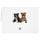 Pitbull Puppy Dog Hallo Miss You Liebe Pit Bull (Rückseite Horizontal)