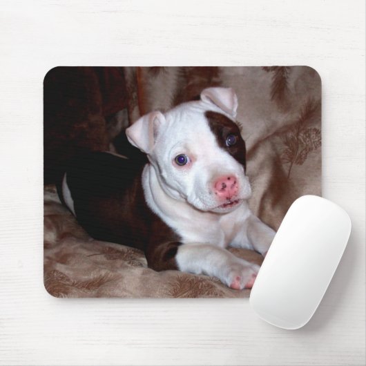 Pitbull Puppy Mousepad (Mit Mouse)