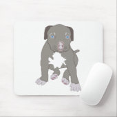 Pitbull Puppy Mousepad (Mit Mouse)