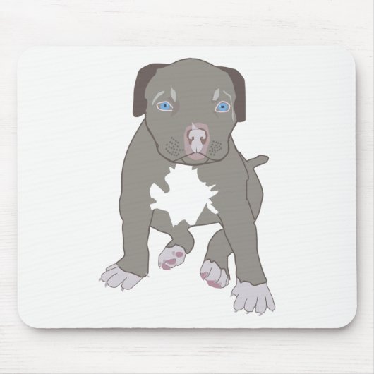 Pitbull Puppy Mousepad (Vorne)