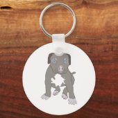 Pitbull Puppy Schlüsselanhänger (Vorderseite)
