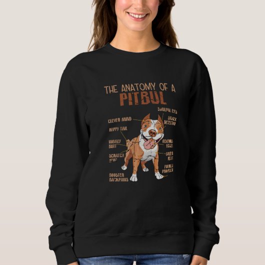 Pitbull Quotes Pitbull Collar Dog Quotes Dog Items Sweatshirt (Vorderseite)