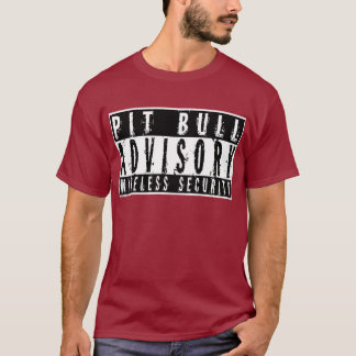 Pitbull-ratgebende drahtlose Sicherheit T-Shirt