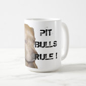 PITBULL-REGEL! KAFFEETASSE (VorderseiteRechts)