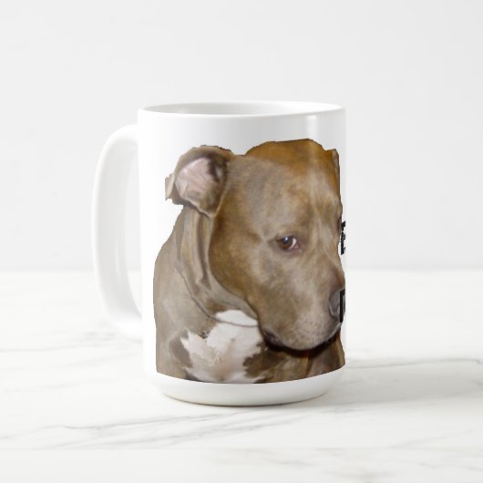PITBULL-REGEL! KAFFEETASSE (Vorderseite Links)