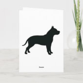 PITBULL REGENBOGEN-BRÜCKEN-BEILEIDS-KARTE KARTE (Rückseite)