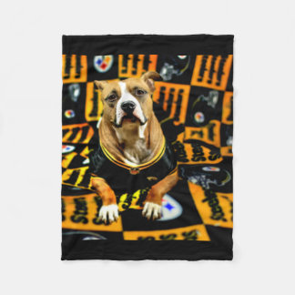 Pitbull Rescue Dog Fanatic Fleecedecke