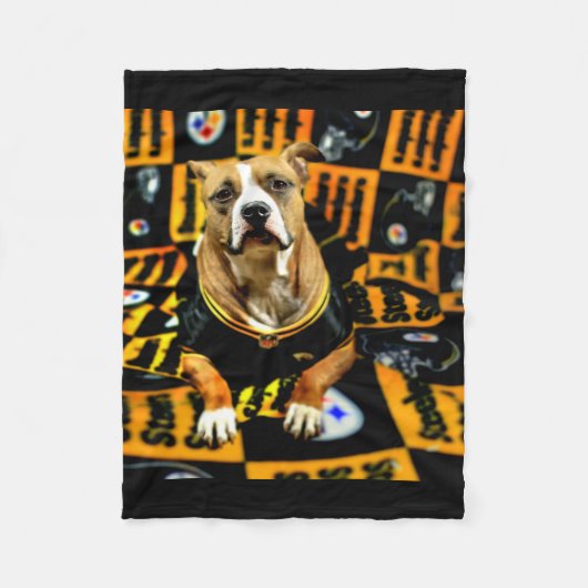 Pitbull Rescue Dog Fanatic Fleecedecke (Vorderseite)