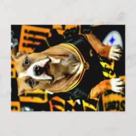 Pitbull Rescue Dog Fanatic Postkarte