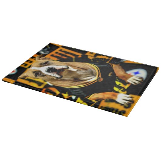 Pitbull Rescue Dog Fanatic Schneidebrett (Ecke)