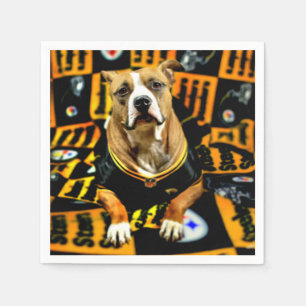 Pitbull Rescue Dog Fanatic Serviette