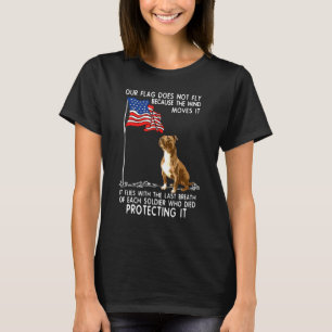 Pitbull respektiert uns Solider unsere Flagge nich T-Shirt