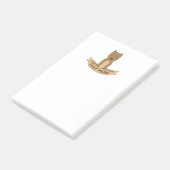 Pitbull Ribbon Tag Post-it Klebezettel (angewinkelt)