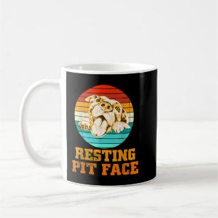 Pitbull-Ruheküche Vintage Pitbull-Hunde Liebe Kaffeetasse