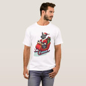 Pitbull Santa Ride T-Shirt (Vorne ganz)