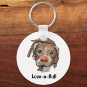 Pitbull Schlüsselanhänger (Vorderseite)